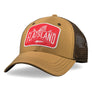 Flatsland Clothing Company LLC - Red Tails Rising Trucker Hat - Brown - Hats