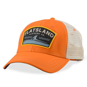 Flatsland Clothing Company LLC - Rollers Trucker Hat - Orange - Hats