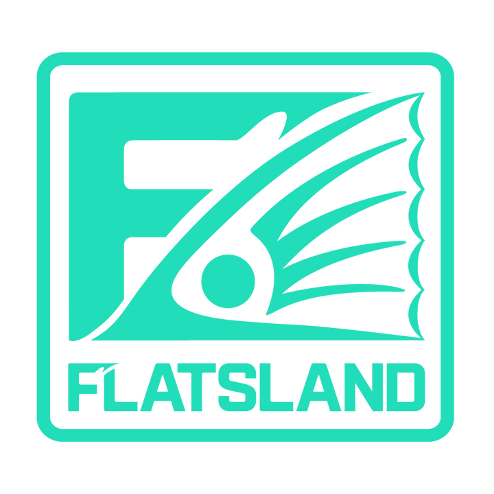 Flatsland Clothing Company LLC - Fin Squared Vinyl Decals - 4" - Stickers