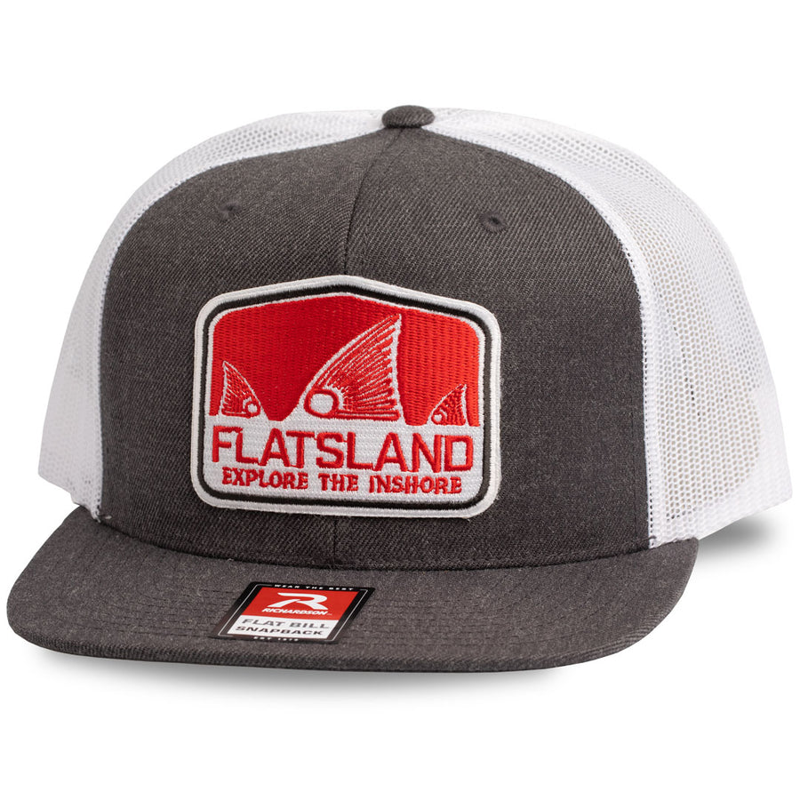 Flatsland Clothing Company LLC - Red Tails Rising V.2 Flat Bill Trucker Hat - Hats